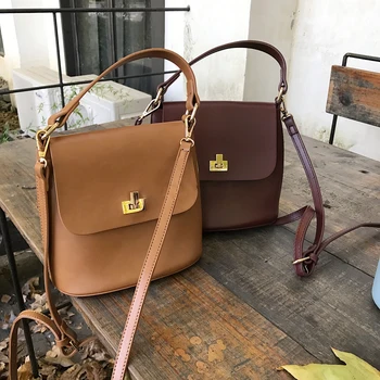 

Bags for women handbag designer Summer new wild Messenger bag lock handbag ins shoulder bucket bag