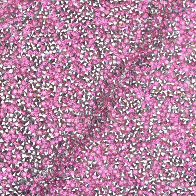 Silver Pink JUNAO 24x40 см Серебристые розовые полимерные Стразы Ткань Горячая фиксация кристалла сетка самоклеющиеся стразы лента отделка - Цвет: Silver Pink