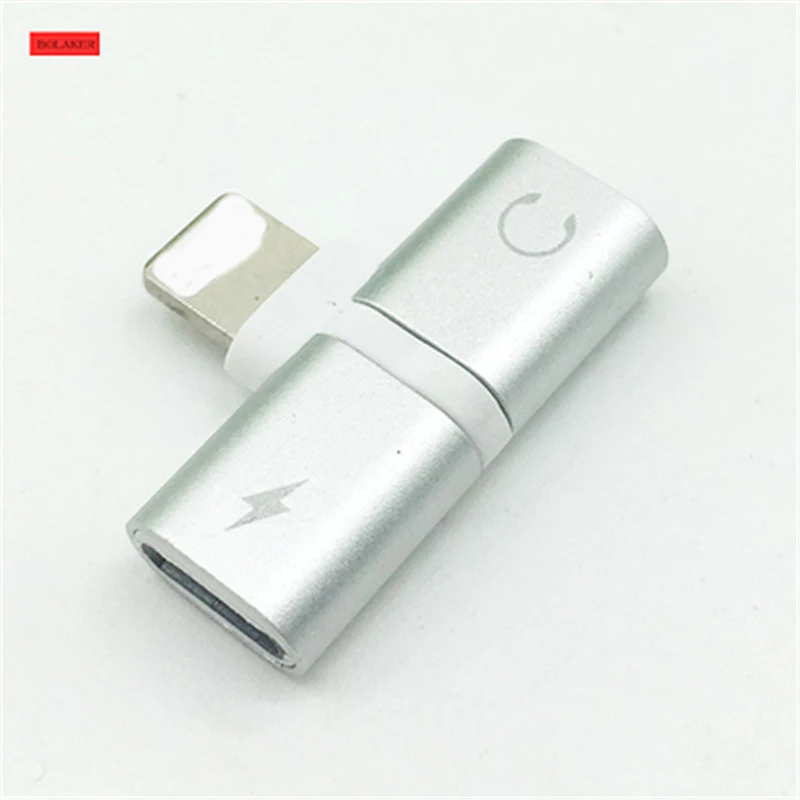 

Adapter headphone data cable 2-in-1 charging audio listening song multi-function interface for iPhone7 8 plus X Xs Max XR