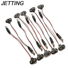 1 шт. 9 В DC I-type батарея кабель питания зажим баррель разъем для Arduino новейшая Электроника