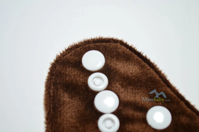 Coffee Colour AI2 Cloth Diaper Minkey Pocket Diaper With One 3-Layer Microfiber Insert FS10