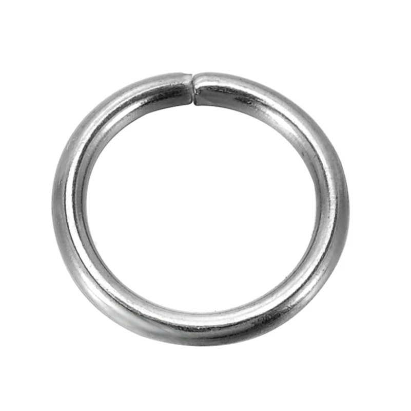 DoreenBeads 200 шт. открытые прыгающие кольца из нержавеющей стали диаметром 10 мм.