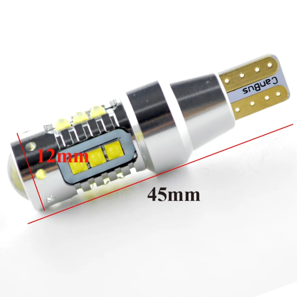 1PCx AC12-24V Высокая мощность 80 Вт 1200лм супер яркий T15 W16W 921 915 светодиодный Canbus ОШИБОК Crees резервный задний стоп-сигнал