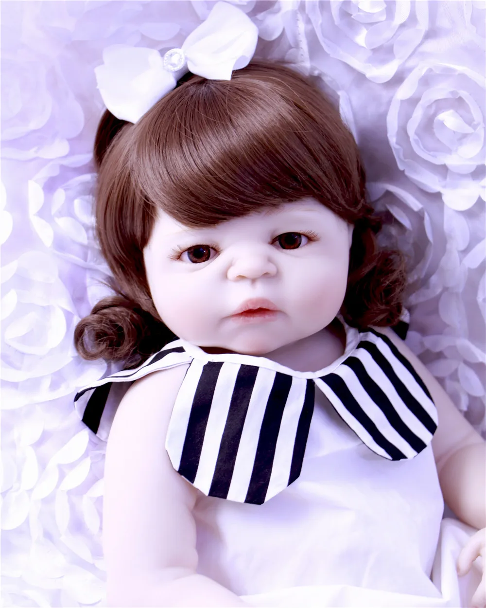 23 &quotполностью силиконовая кукла Reborn Girl Реалистичная ручной работы