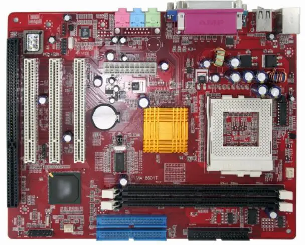 Новинка оригинальная материнская плата 8601 686B для VIA 8601T ISA розетка 370 P3 CPU 3PCI VGA LPT COM