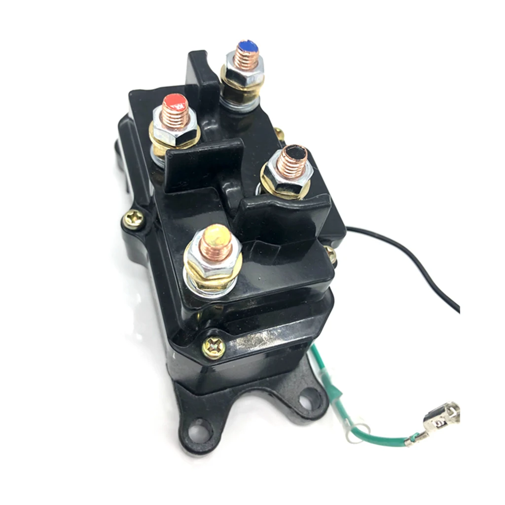 12V ATV Solenoid Relay Contactor + Winch Rocker Thumb Switch Wiring COMBO