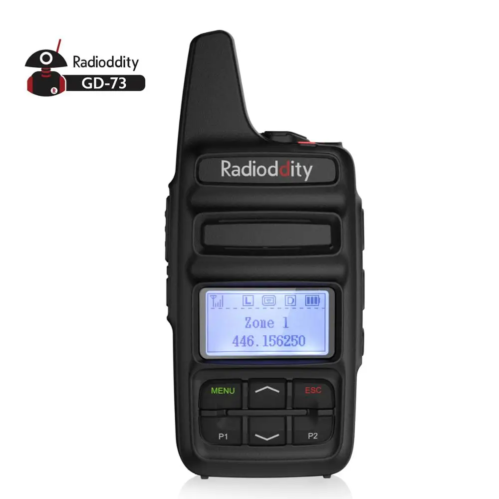 Радиодность GD-73 A/E UHF/PMR мини DMR SMS точка доступа использовать пользовательский ключ IP54 USB программа и зарядка 2600 мАч 2 Вт 0,5 Вт двухстороннее карманное радио