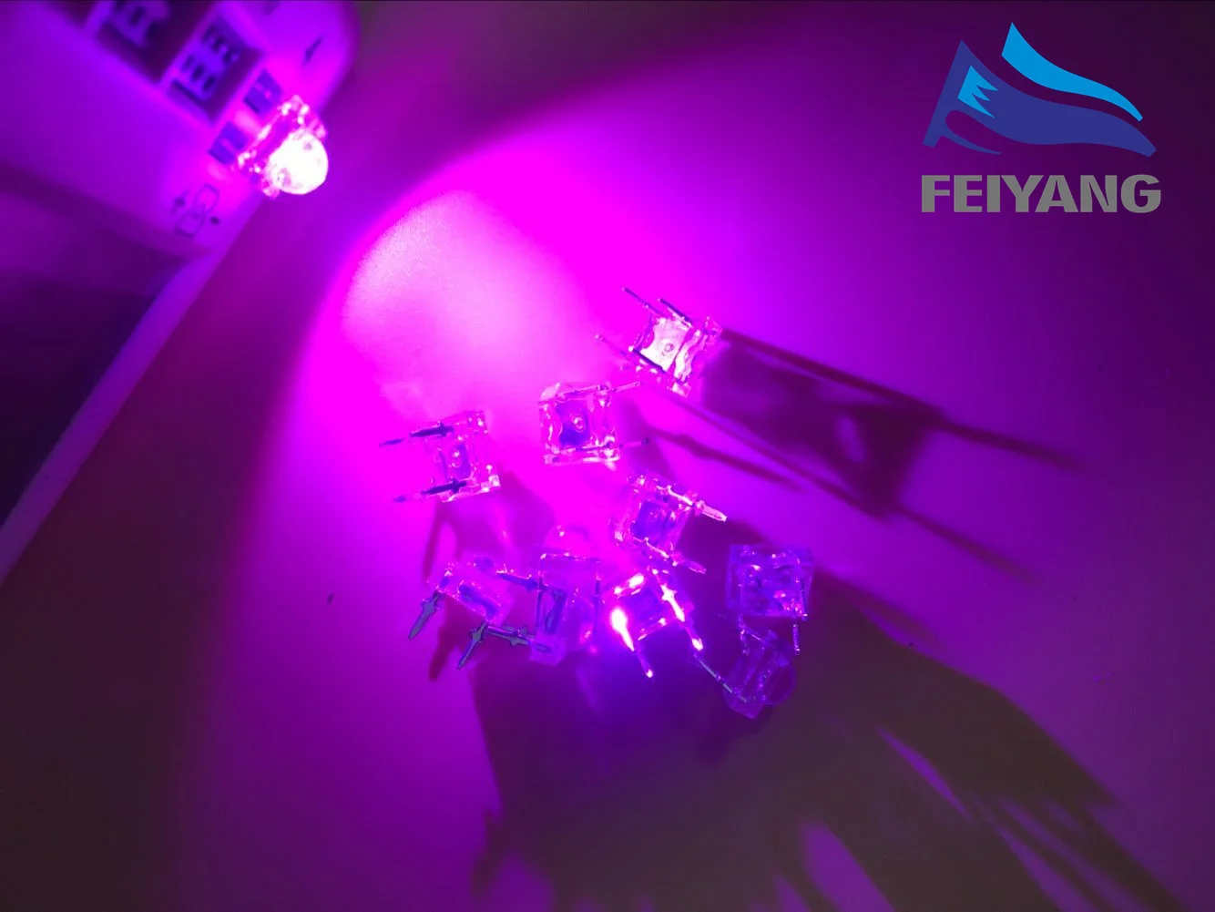 

1000pcs 5mm Clear Lens pink Piranha LED Diode Transparent Light Emitting Diode LED 5mm Round Top Super Flux PINK