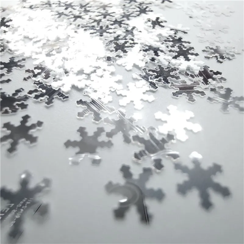 6mm Snowflake silver Сверкающие серебряные блестки ультратонкие блестки 1-8 мм ПЭТ блестка для дизайна ногтей Декор боди-арт живопись украшения для ногтей своими руками 8 г - Цвет: 6mm Snowflake silver