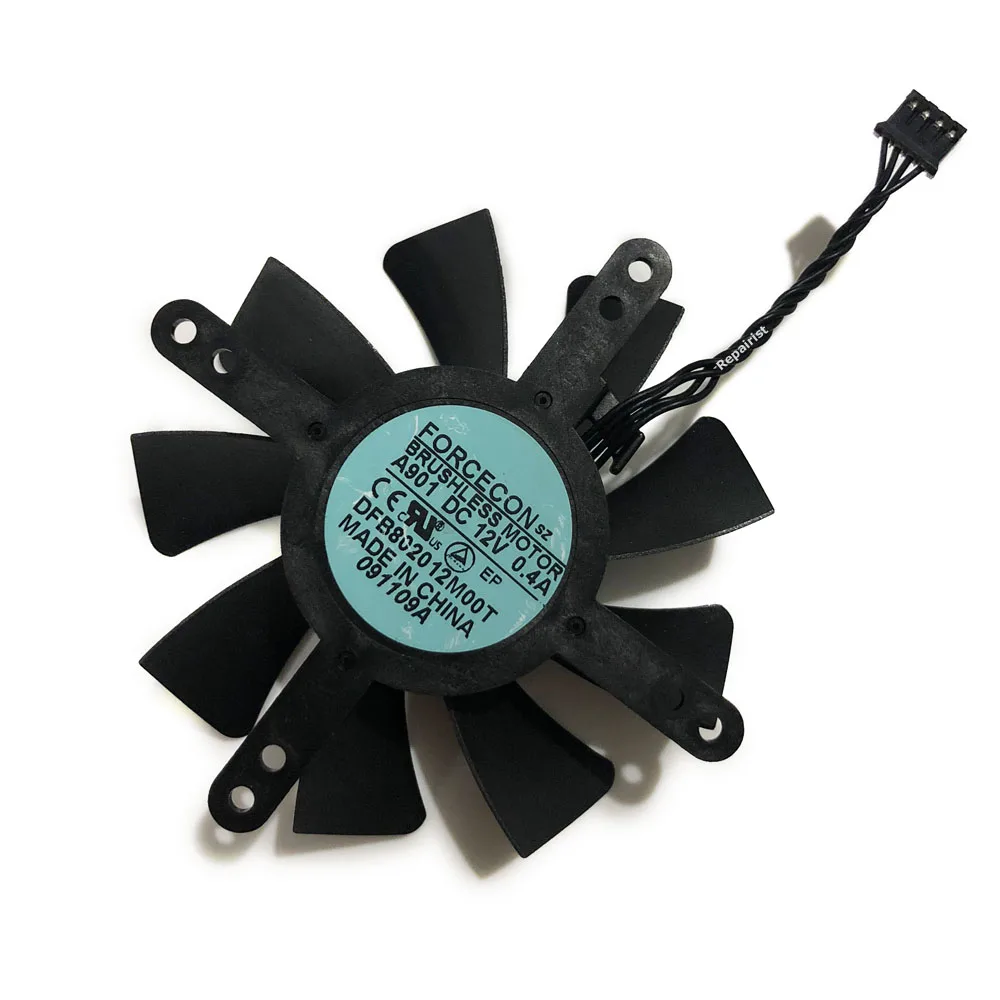 MS I Foundation дизайн GTX590 GPU Cooler DFB802012M00T для MSI GeForce GTX 590 охлаждение графической карты в