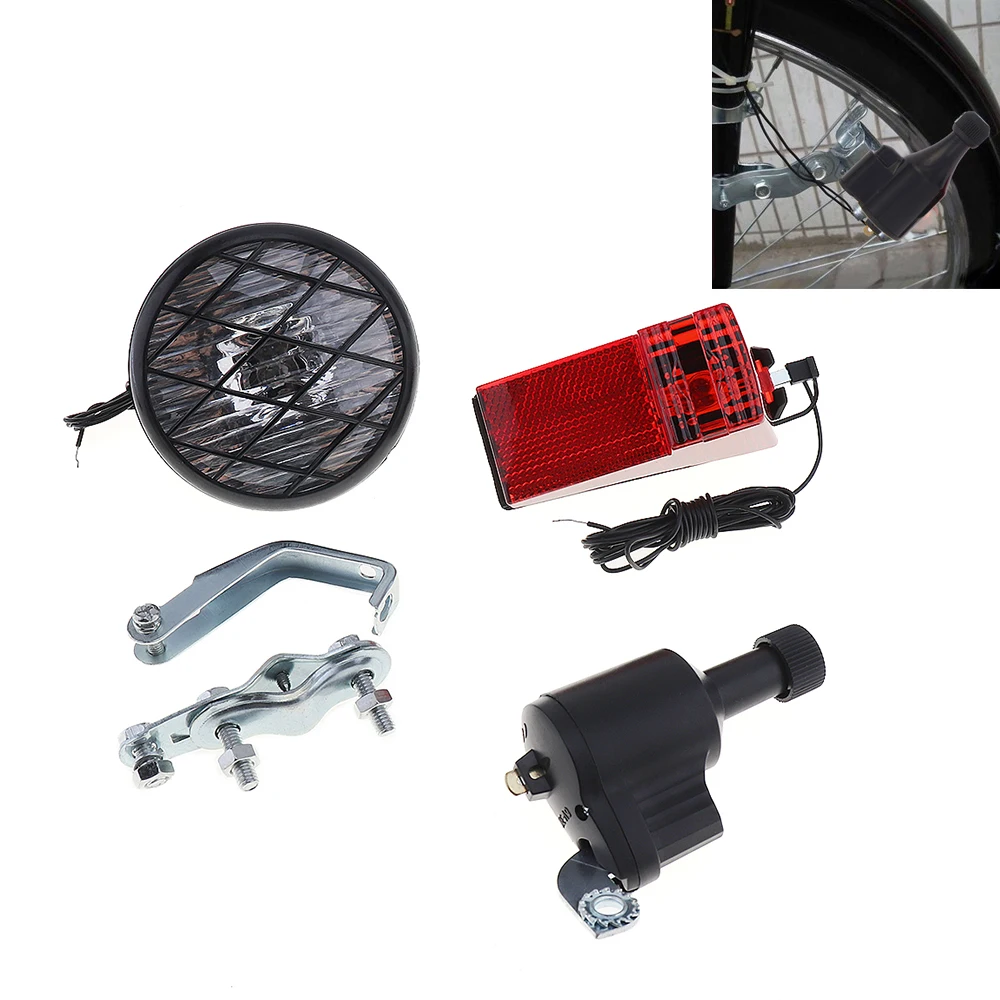 Cheap 6V 3W Economic Bike Dynamo Light Classic Bicycle Generator HeadLight Rears Set 0 Cheap 6V 3W Economic Bike Dynamo Light Classic Bicycle Generator HeadLight Rears Set 0