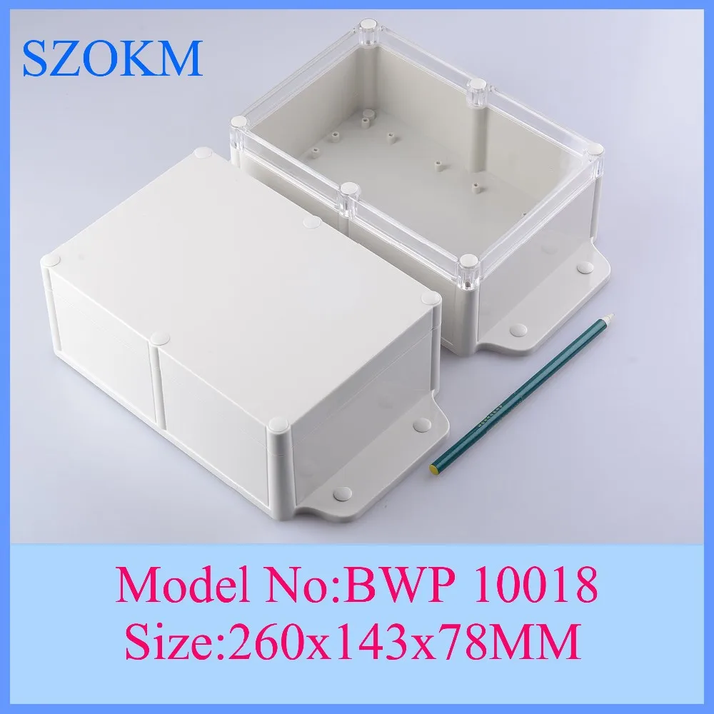 

10 pcs/lot enclosure plastic Waterproof dustproof anti-corrosion plastic enclosure 260x143x78mm