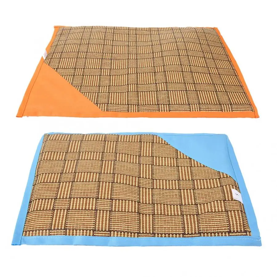 

Double Side Summer Bamboo Fiber Moistureproof Soft Dog Cat Pet Sleeping Cooling Ice Pad Cushion Mat