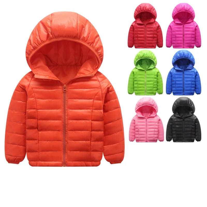 

Light children's winter jackets Kids Duck Down Coat Baby jacket for girls parka Outerwear Hoodies Boy Coat 1-11 years