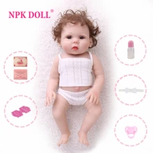 Npkdoll renascer bebê 18 Polegada cheio de vinil lifelike brinquedos para crianças infantil banho educativo crianças playmate presentes aniversário