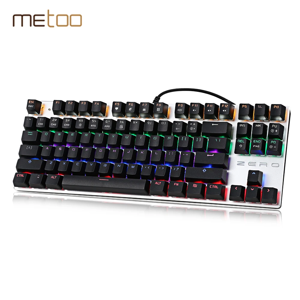 METOO ZERO X51/X08 Mechanical Keyboard 87/104 Keys Wired Gaming