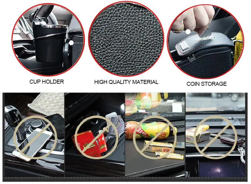 auto moile phones hold car phone holder car Storage bag car box storage car storage Multifunction accessories PU Leather