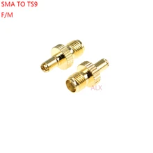 Adaptador de cabo de antena sma jack para ts9, adaptador fêmea a ts9 1 peça sma para ts9
