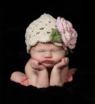 

ON SALE Crochet Baby Girl Beanie Hat, Infant Winter , Summer Hat