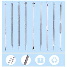 Черноголовых Прыщ удаления комедонов экстракт Ance иглы комплект Нержавеющая сталь удаление акне инструмент для удаления ухода за кожей лица R1