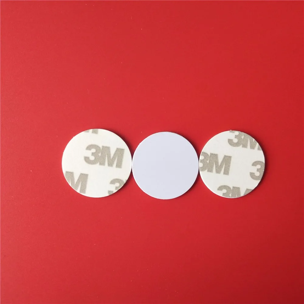 100Pcs/Lot 13.56MHZ UID Changeable 1K S50 NFC Coin Magic Card with 3M Stickers Rewritable 25mm for Access Control 100Pcs/Lot 13.56MHZ UID Changeable 1K S50 NFC Coin Magic Card with 3M Stickers Rewritable 25mm for Access Control