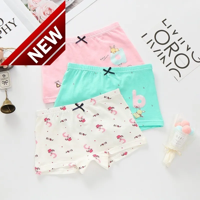 

3pcs/lot Girls Boxer Breathable Cotton Material Kids Girls Underwear For Baby Panties Children's Clothing Iз Giyim Panty Kьlot