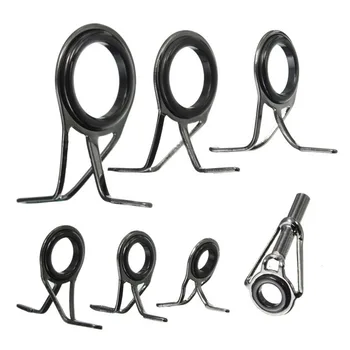 

7Pcs Mixed Size Fishing Top Rings Rod Pole Repair Kit Line Guides Eyes Sets