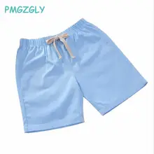 Шорты для мальчиков детские летние брюки детские штаны для мальчиков, свободные шорты пляжные детские штаны до колена однотонная одежда для маленьких мальчиков