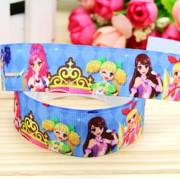 7/8 '', головная повязка с angely printed grosgrain, бант для волос, вечерние украшения,, OEM 22 мм D359