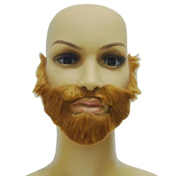 

Fancy Dress Costume Party Halloween Costumes Fake Mustache Funny Beards Whisker festival Supplies Sale M09