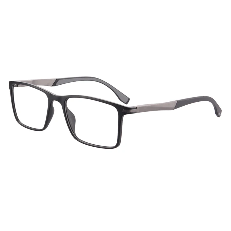 Блокировки синий свет компьютерные очки квадратной формы TR90 оптические оправы для очков противоусталостные радиационная защита очки мужские очки - Цвет оправы: C5 black grey