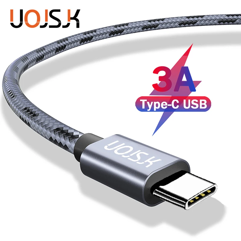 

UOJSJK USB Type C Cable for Samsung S10 S9 S8 Xiaomi Redmi Note 7 8 USB Phone Cable Fast Charging Type C Data Cable Type-C USB-C