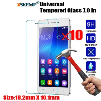 

XSKEMP 10Pcs/Lot 9H Premium Tablet Tempered Glass Universal For All 7.0 inch Tablet 0.3mm Toughened Protective Screen Protector