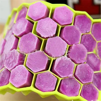 

37 Ice Cubes Honeycomb Ice Cream Maker Form Mould Popsicle Molds Yogurt Ice Box Fridge Treats Freezer Ice Cream Tools DIY