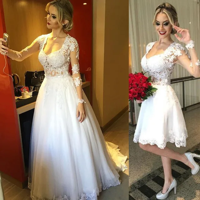 customized blanco vestido de 2017 robe de mariage vestido de noiva