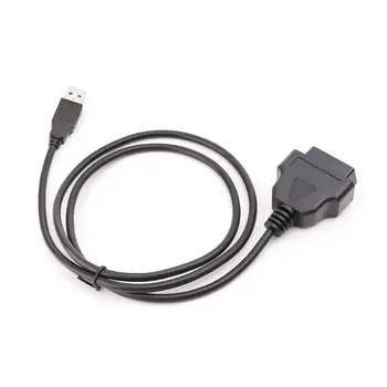 

16Pin OBD2 To USB Port Charger Adapter Cable Connector Diagnostic Tool
