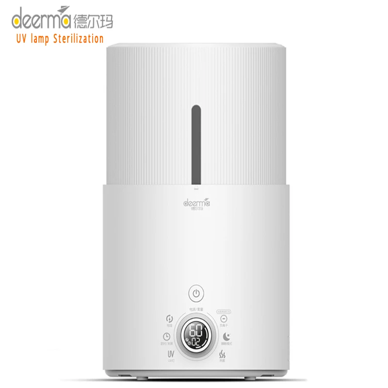 

Home Air Humidifier 5L Large Capacity Purifying Humidifier Aroma Diffuser UV Lamp Purification DEM-SJS400 Cold Warm Double Fog