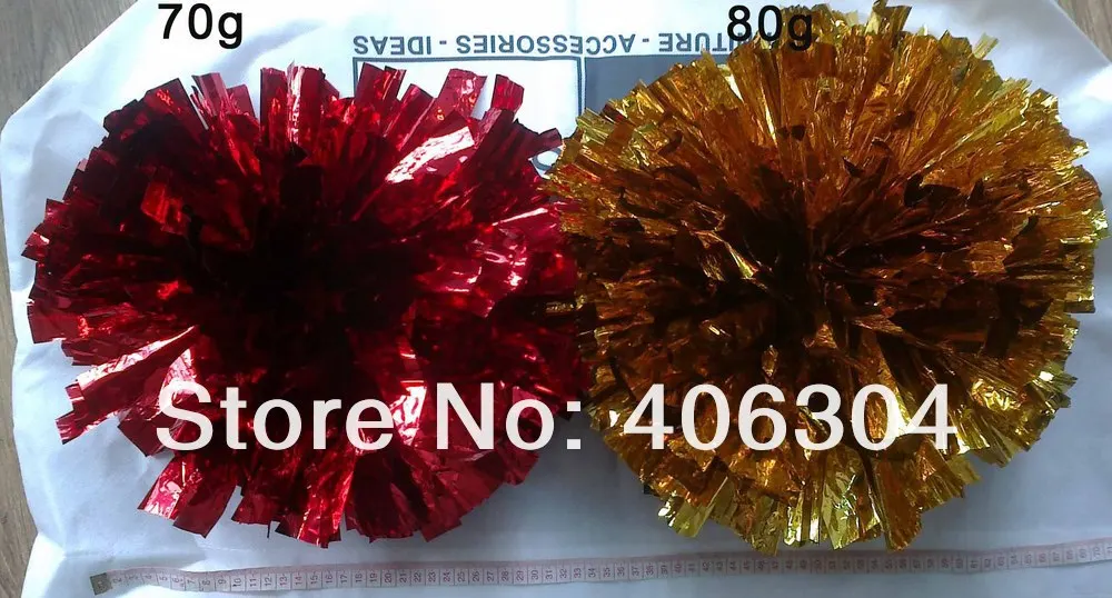 Fadeless Pompom Cheering помпон с металлическим помпоном, 80 г(5 см ширина полосы) бальный костюм