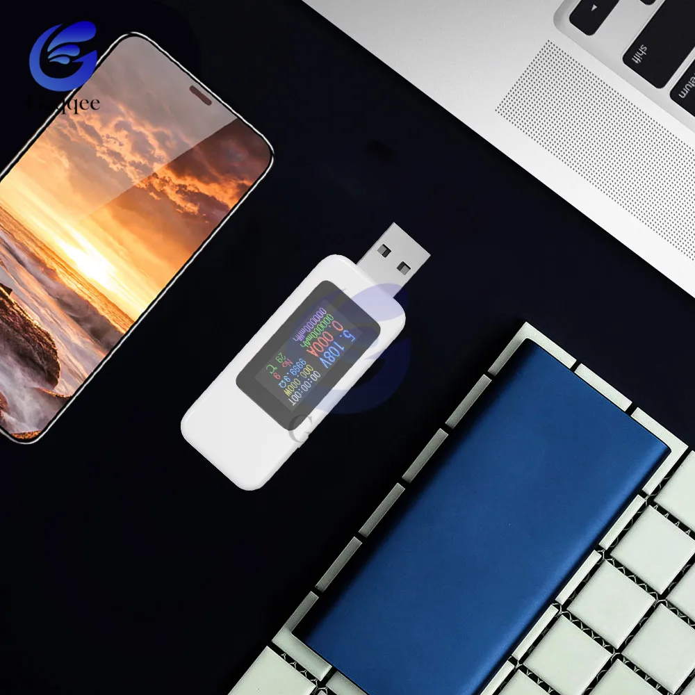 10 в 1 QC2.0 QC3.0 DC USB Тестер измеритель напряжения тока времени вольтметр цифровой