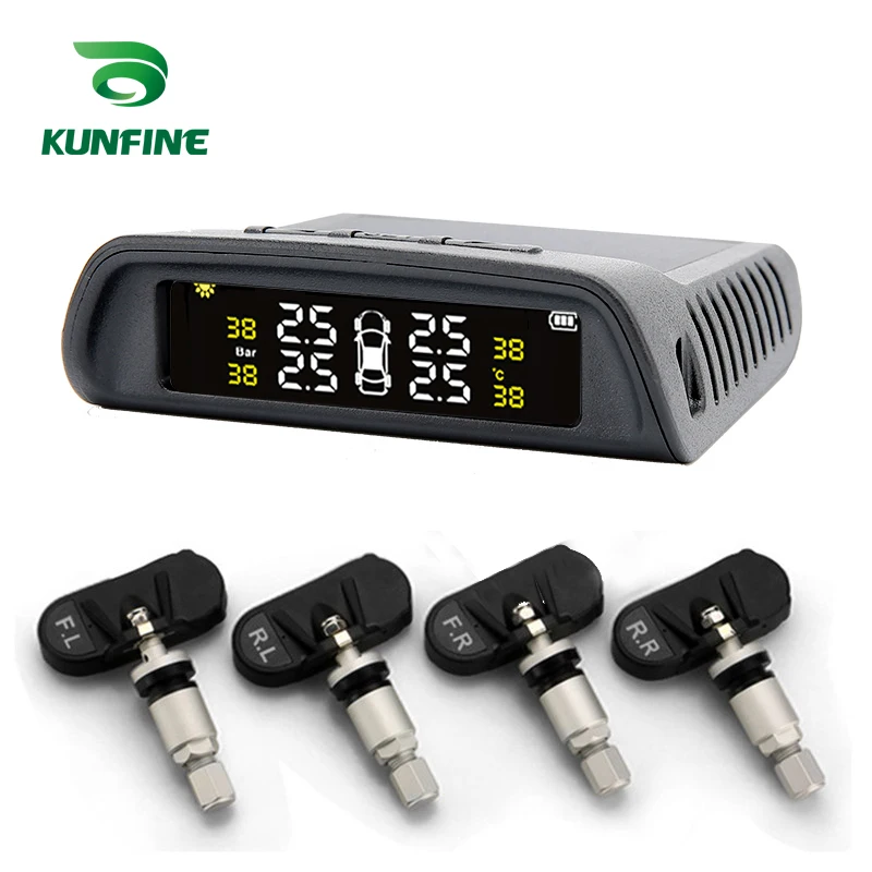 

Smart Car TPMS Tyre Pressure Monitoring System Solar Energy TPMS Digital LCD Display Auto Security Alarm Systems