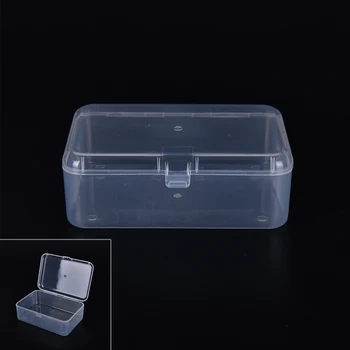 

Transparent Plastic Storage Box Multipurpose Display for Cosmetics Jewelry Collection Parts Element Small Case Home Organization