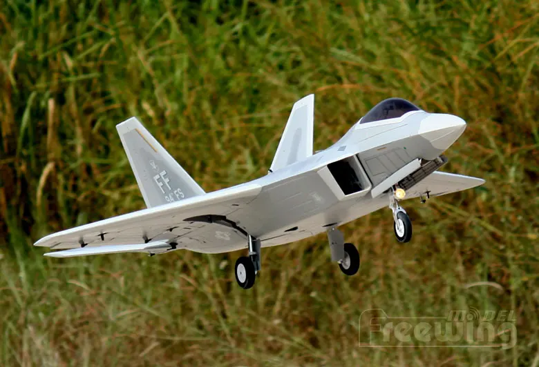 Freewing электрический rc jet F-22 Raptor самолет 90 мм edf самолет 6s или 8s PNP или комплект+ сервопривод выдвижной самолет/радиоуправляемая модель для хобби