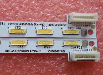 

led backlight screen 55E710U 1555-R5500201-01 TY-140812D E227809 1pcs=54led 607mm