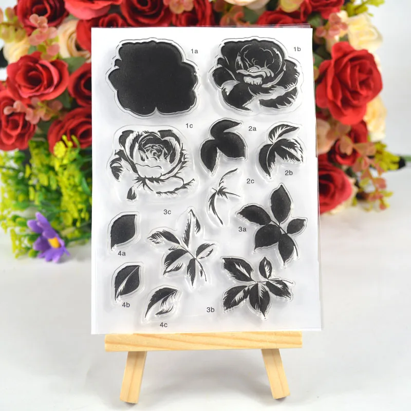 

Rose petal Transparent clear stamp for DIY Scrapbooking Card hand making/photo Album decoration