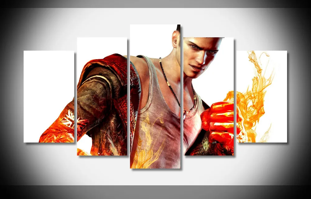 

P2976 Devil May Cry Poster Framed Gallery wrap art print home wall decor wall picture Already to hang digital print wholesale