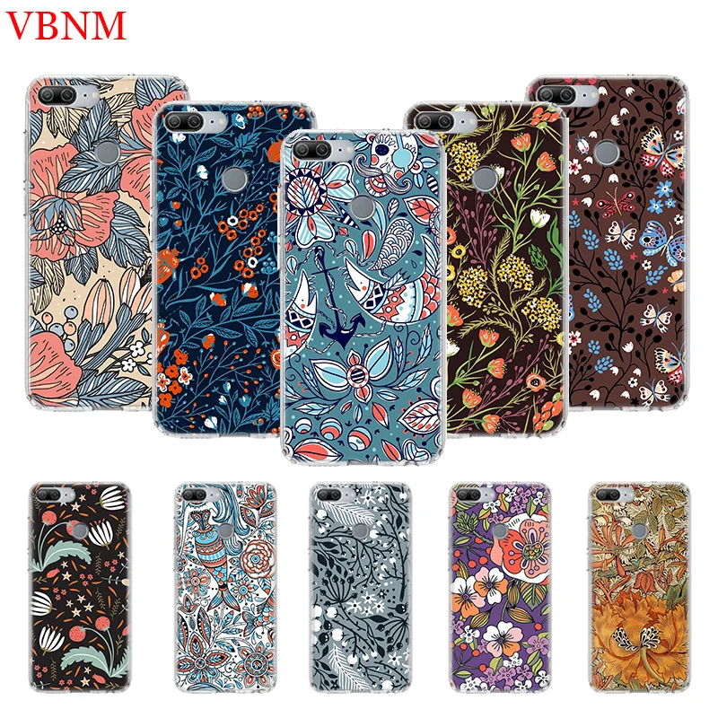 

Deep Color Flowers Printing Protect Phone Case For Huawei Honor 8X 20 9 10 lite 8A Pro 10i 20i 8S V20 Y5 Y6 Y7 Y9 2019 Prime Fit