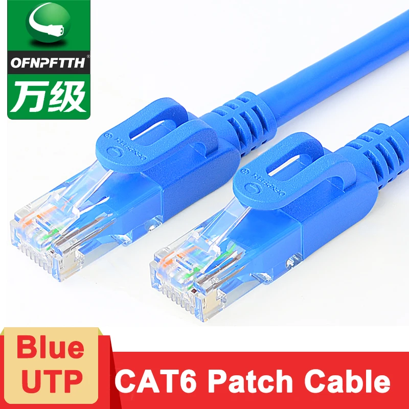 

OFNPFTTH UTP Cable RJ45 8P8C Gold-plated Contact 1m CAT6 Patch Cable