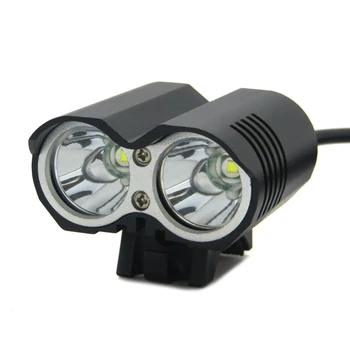 

10pcs/lot LED Night Light XM-L U2 LED 4 Modes Dual Head light LED front light headlight Cycling Light For Bicycle Front