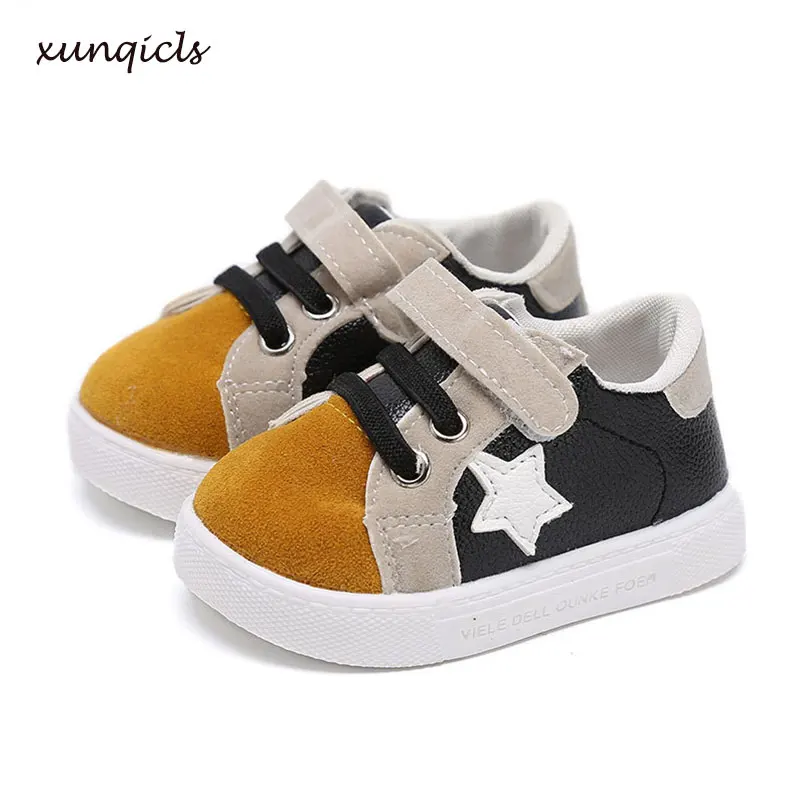 Kids Baby Shoes Boy Girl Leather Sneakers Soft Bottom Child Shoe Anti
