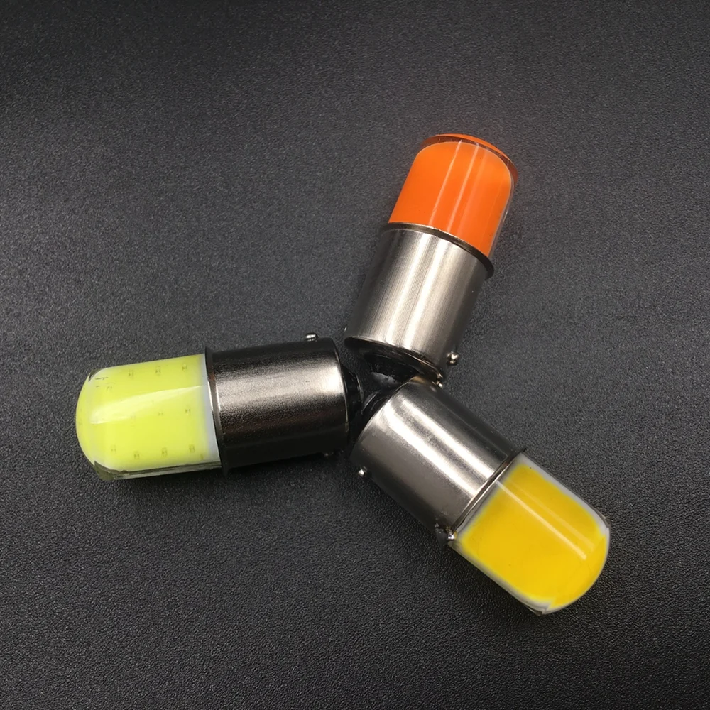 

1156 COB Led Car Light P21W BA15S Smd Brake Turn Signal Bulb Reverse Backup Parking Lamp 12V Car Accessories White Yellow Red